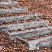 Low ropes balance boards banner